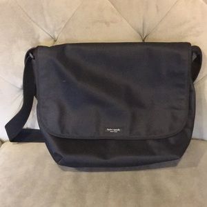 Black Kate Spade nylon messenger bag